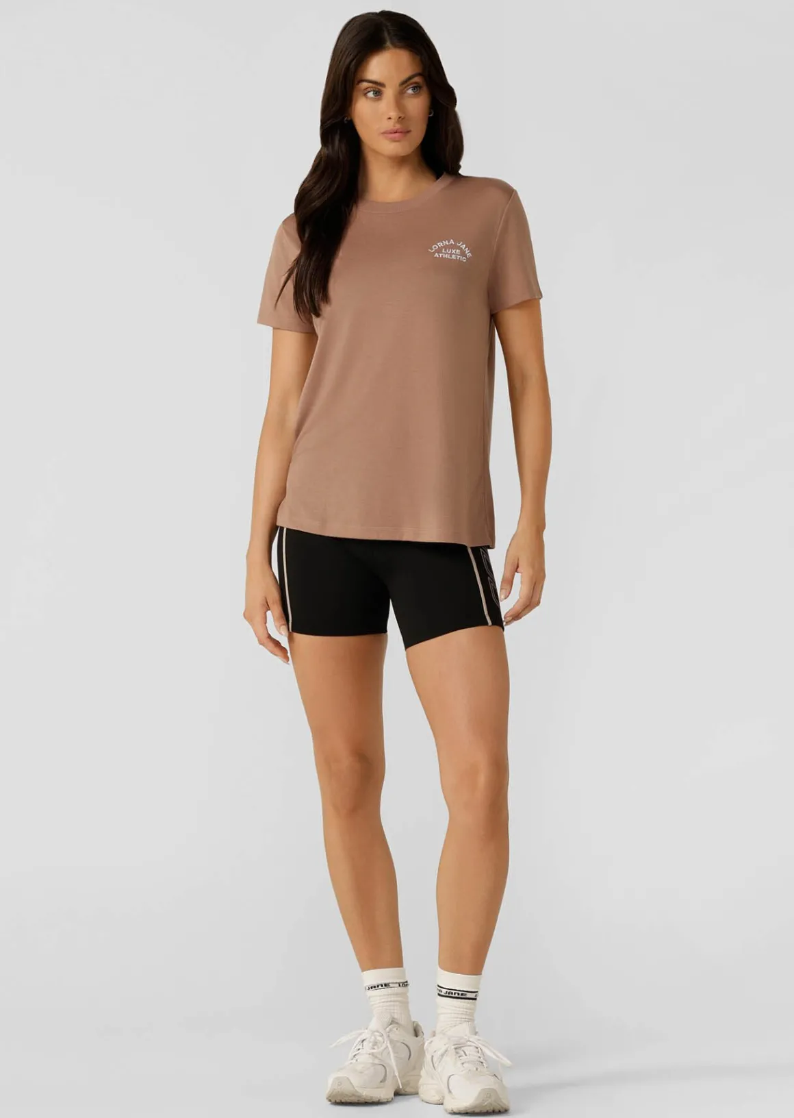 Lorna Jane Lotus T-Shirt Walnut Sale