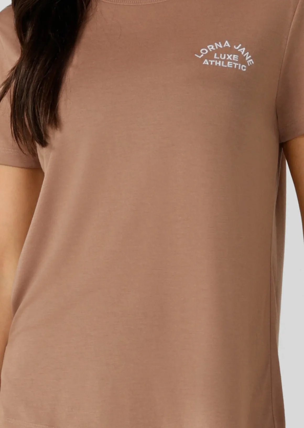 Lorna Jane Lotus T-Shirt Walnut Sale