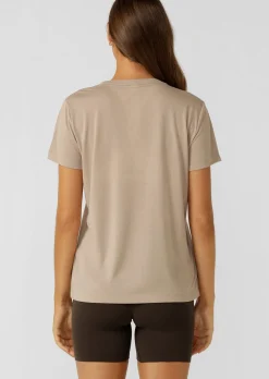 Lorna Jane Lotus T-Shirt Latte Hot