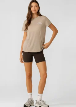 Lorna Jane Lotus T-Shirt Latte Hot