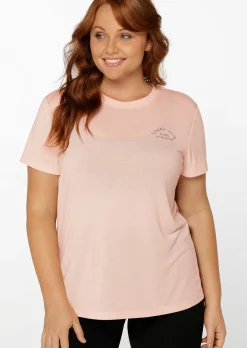 Lorna Jane Lotus T-Shirt BlushedPink Hot