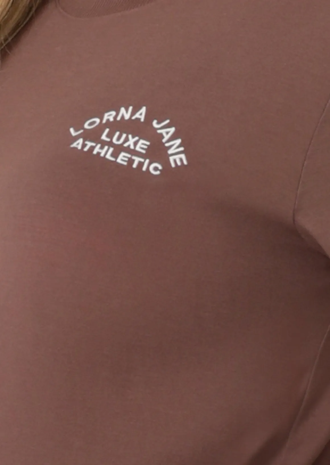 Lorna Jane Lotus T-Shirt Stone Outlet