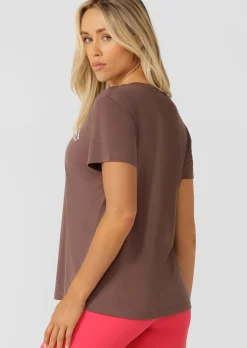 Lorna Jane Lotus T-Shirt Stone Outlet