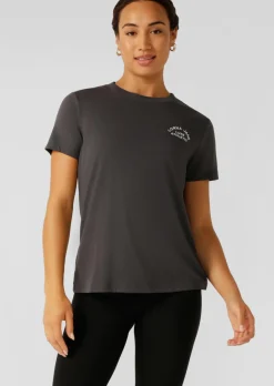 Lorna Jane Lotus T-Shirt Titanium Discount