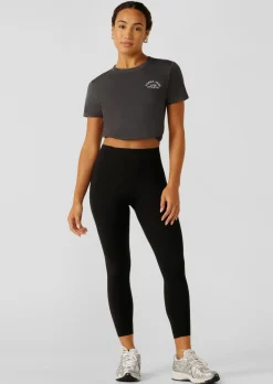 Lorna Jane Lotus T-Shirt Titanium Discount