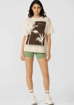 Lorna Jane Mirage Boyfriend T-Shirt Ivory Hot