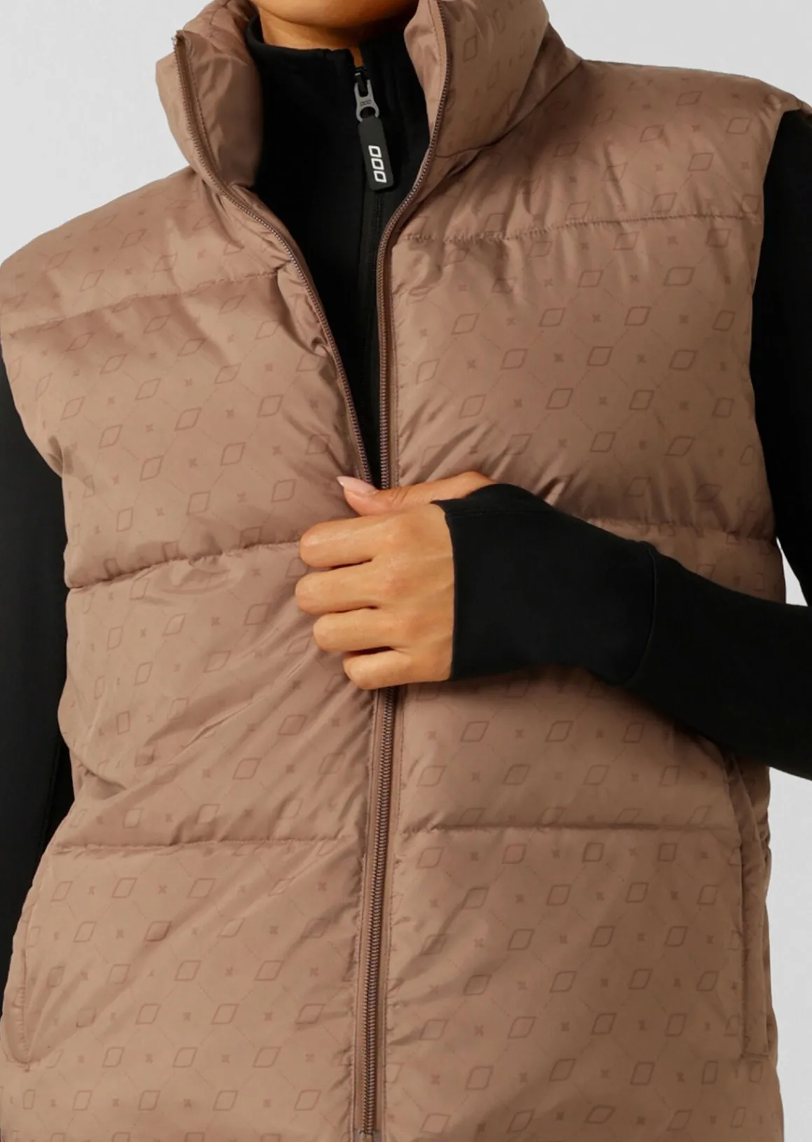 Lorna Jane Monogram Puffer Vest MonogramPrint