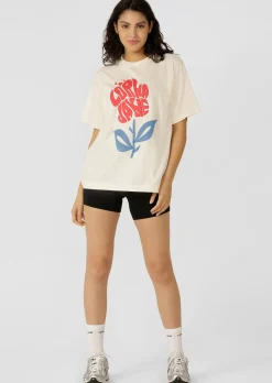 Lorna Jane Motif Print T-Shirt Cream Sale