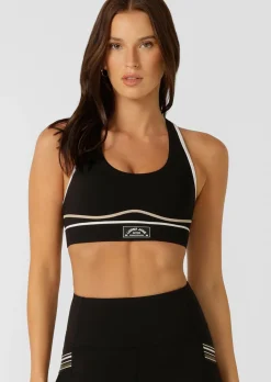 Lorna Jane Move Swift Sports Bra Black Hot