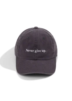 Lorna Jane Never Give Up Cap WashedTitanium Hot