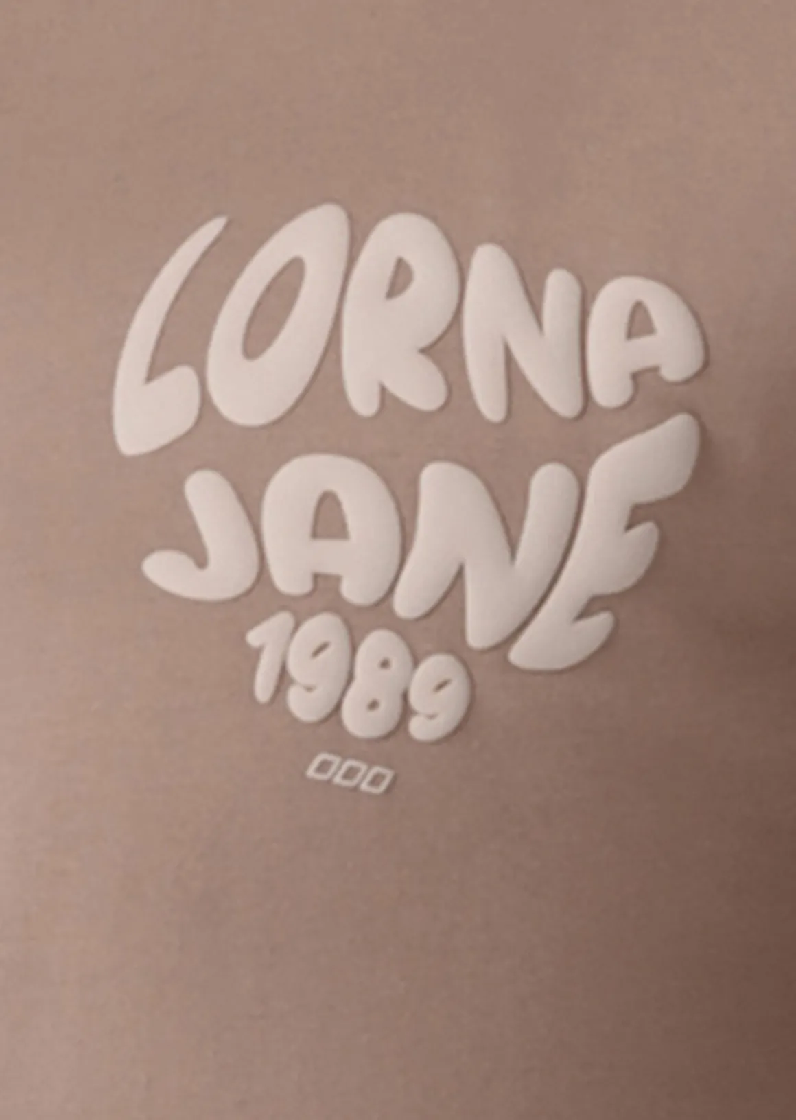 Lorna Jane Never Give Up Relaxed T-Shirt Bone Hot