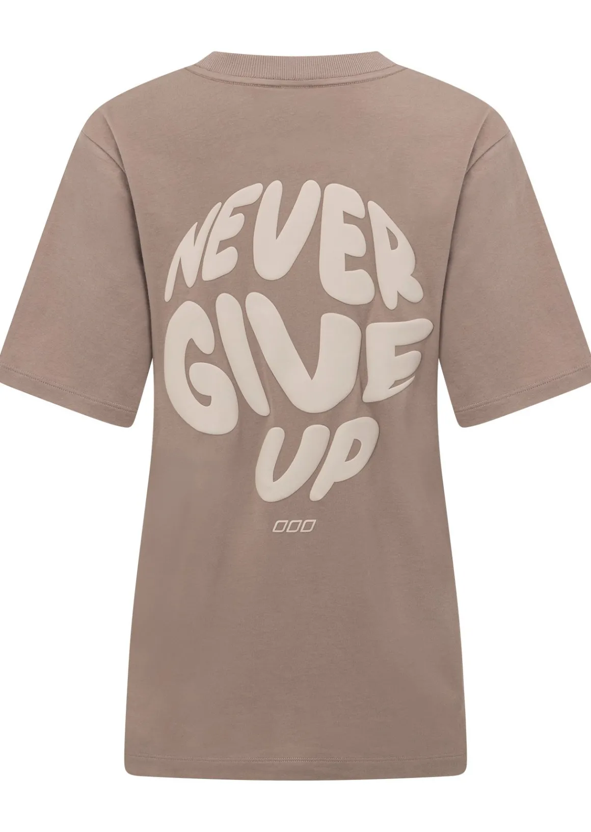 Lorna Jane Never Give Up Relaxed T-Shirt Bone Hot