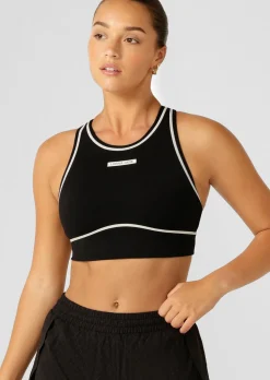 Lorna Jane Night Runner Sports Bra Black New