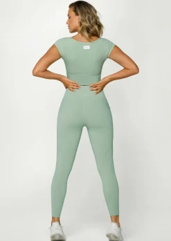 Lorna Jane Notched Sports Bra WildMint Clearance