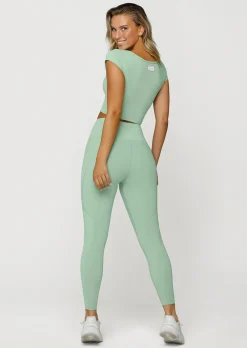 Lorna Jane Notched Sports Bra WildMint Clearance