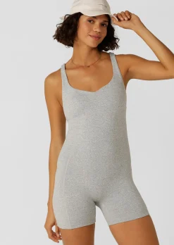 Lorna Jane Off Duty Bodysuit GreyMarl Sale