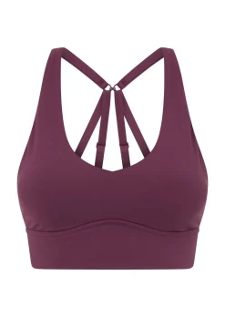 Lorna Jane Off Duty Longline Sports Bra Mulberry