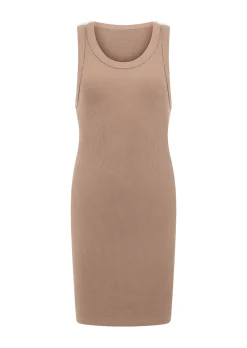 Lorna Jane On The Move Rib Tank Dress Cedar Hot