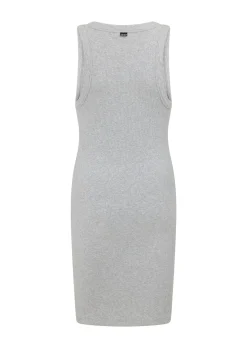Lorna Jane On The Move Rib Tank Dress GreyMarl Hot