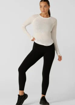 Lorna Jane On The Run Long Sleeve Top Porcelain Hot