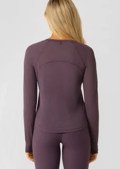 Lorna Jane On The Run Long Sleeve Top MidnightPlum Online