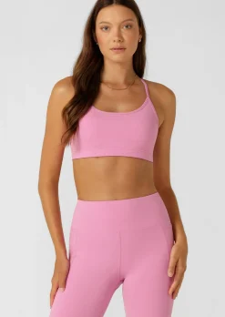 Lorna Jane Pammy Sports Bra PinkMauve New
