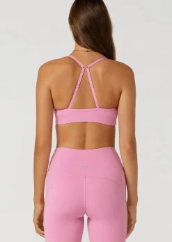 Lorna Jane Pammy Sports Bra PinkMauve New