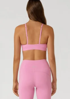 Lorna Jane Pammy Sports Bra PinkMauve New
