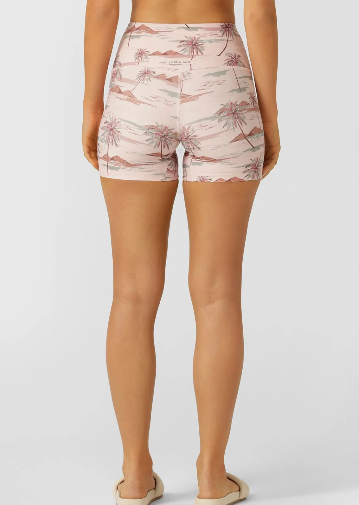 Lorna Jane Paradise Palm 12cm Bike Shorts ParadisePalmPrint New
