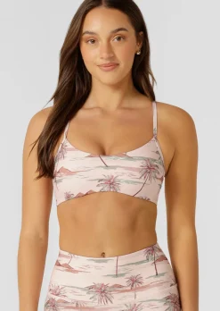 Lorna Jane Paradise Palm Swim Sport Bralette ParadisePalmPrint New