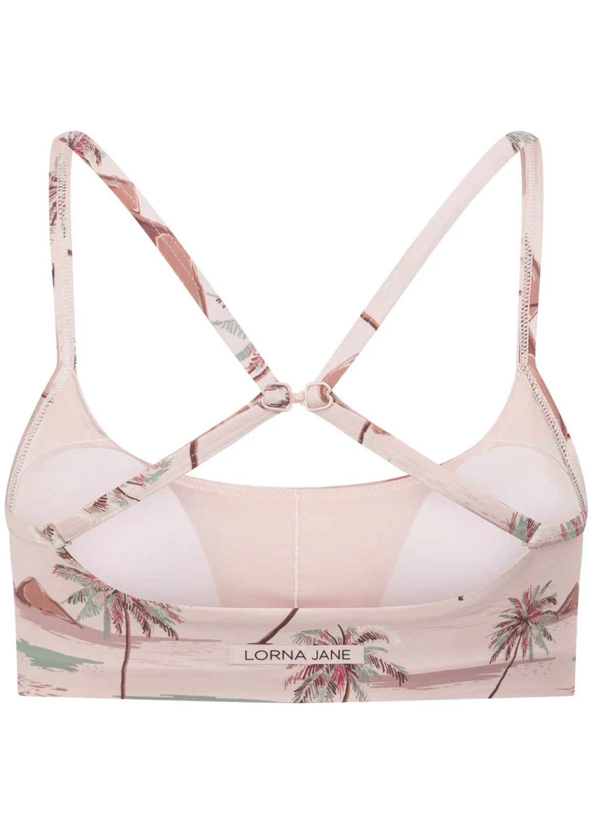 Lorna Jane Paradise Palm Swim Sport Bralette ParadisePalmPrint New