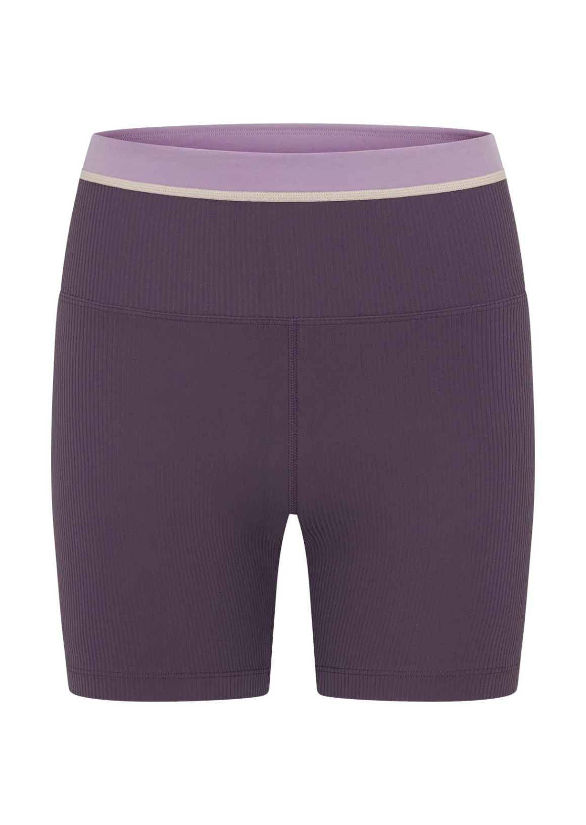 Lorna Jane Perfect Practice Rib 12Cm Bike Short MidnightPlum