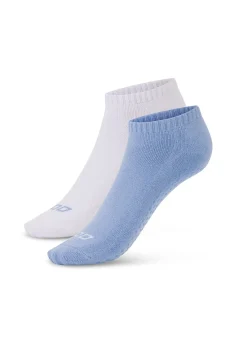 Lorna Jane 2PK Icon Pilates Grip Socks LightMoonlight&White Online