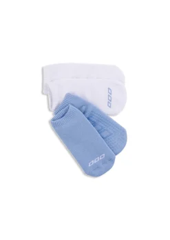 Lorna Jane 2PK Icon Pilates Grip Socks LightMoonlight&White Online