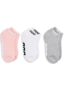 Lorna Jane 3PK Iconic Socks White&PinkSand&GreyMarl Sale