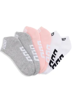 Lorna Jane 3PK Iconic Socks White&PinkSand&GreyMarl Sale