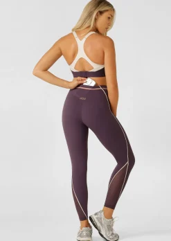Lorna Jane Podium Ankle Biter Leggings MidnightPlum New