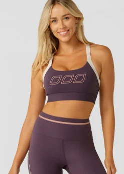 Lorna Jane Podium Sports Bra MidnightPlum Discount
