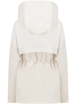 Lorna Jane Rain Repeller Pocketed Waterproof Jacket Ivory