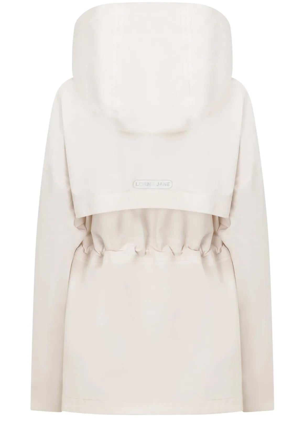 Lorna Jane Rain Repeller Pocketed Waterproof Jacket Ivory