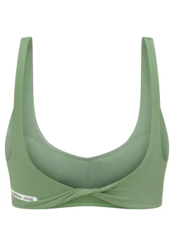 Lorna Jane Reform Rib Sports Bra GreenGoodness