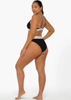 Lorna Jane Relaxation Crimped High Waist Brief Black Best