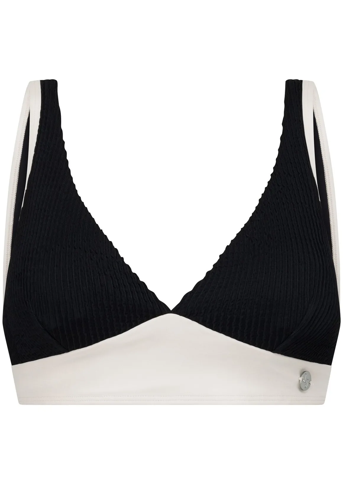Lorna Jane Relaxation Crimped Swim Bra Black New