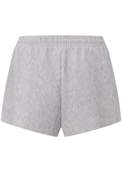 Lorna Jane Retreat Rib Lounge Shorts GreyMarl