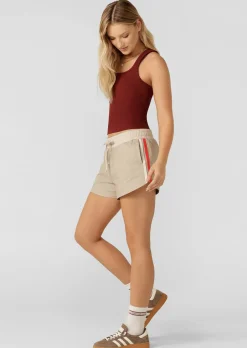 Lorna Jane Retro Flashdance Shorts Latte Best