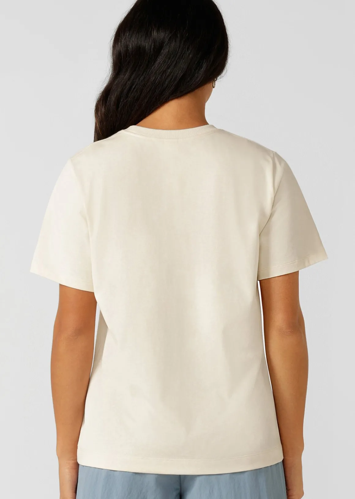 Lorna Jane Rodeo Relaxed T-Shirt Cream Discount