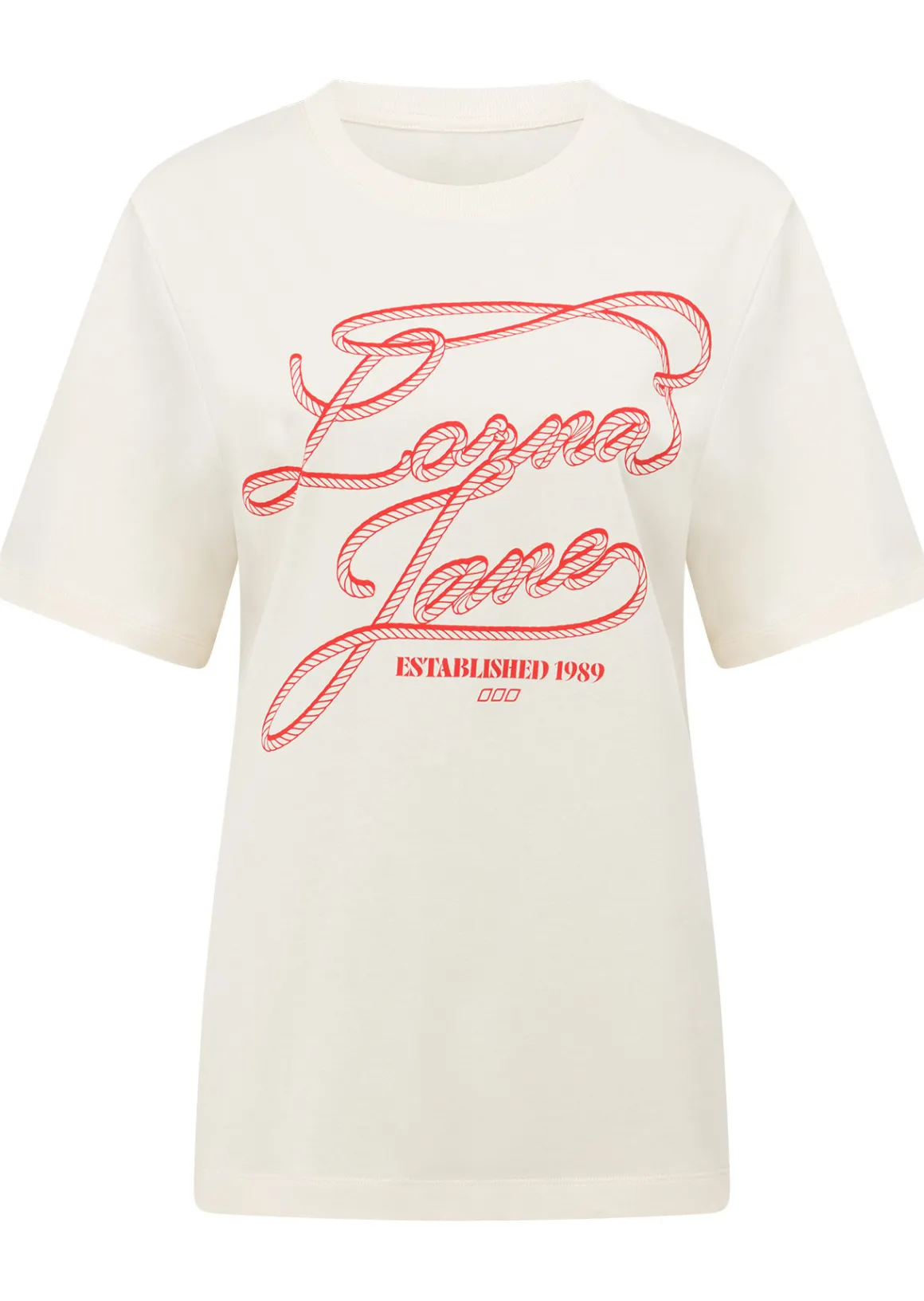 Lorna Jane Rodeo Relaxed T-Shirt Cream Discount