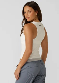 Lorna Jane Scoop Neck Essential Tank Porcelain Sale