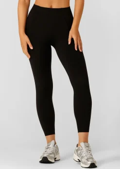 Lorna Jane Sculpt And Support No Ride Ankle Biter Leggings Black Sale