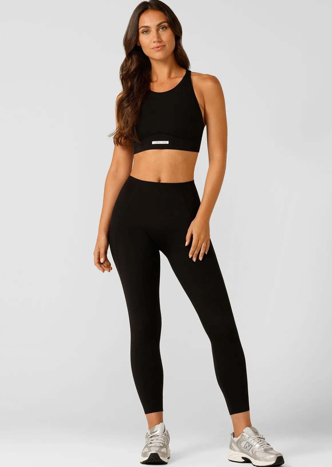 Lorna Jane Sculpt And Support No Ride Ankle Biter Leggings Black Sale